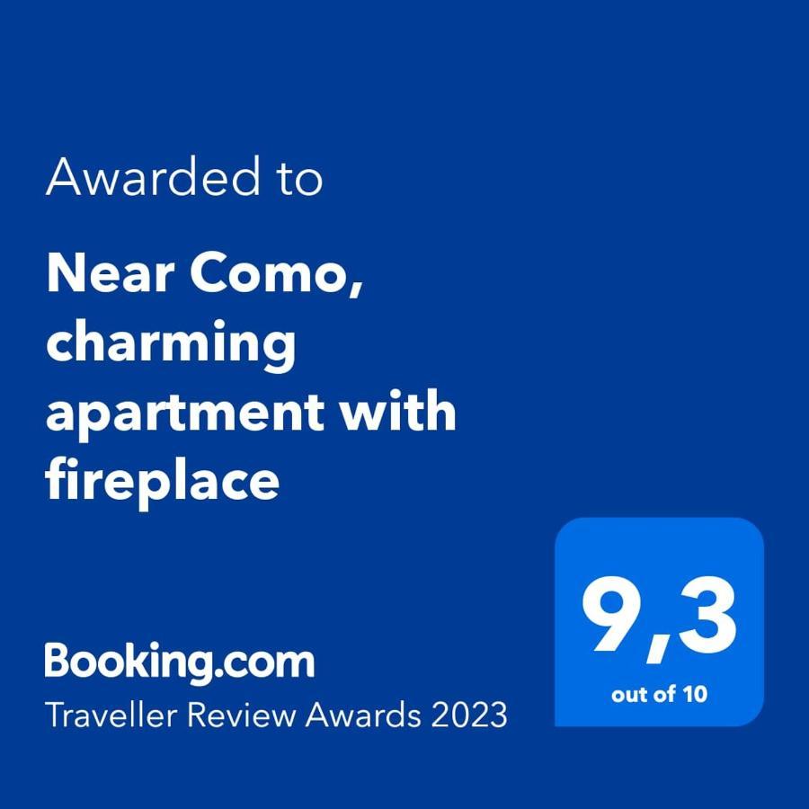 Near Como, Charming Apartment With Fireplace Grandate Zewnętrze zdjęcie